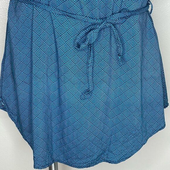 Pixley Martin Tie Waist Geometric Print Tunic Top Size XL - Picture 5 of 16